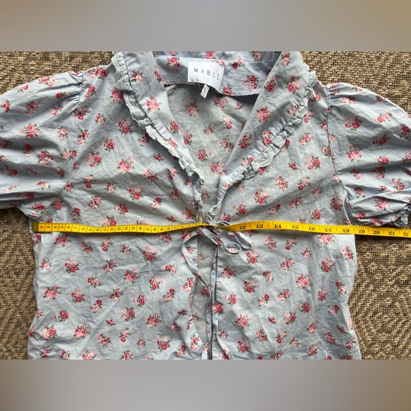 MABLE the Label Wild Rose Blouse & Skirt Set Cottagecore Darling Womens S - Picture 6 of 12